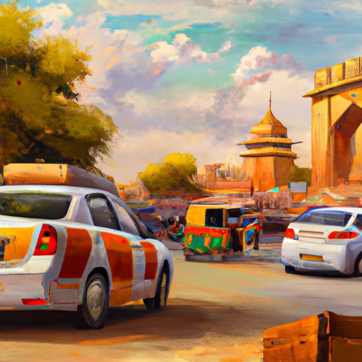 Taxikosten in Indien